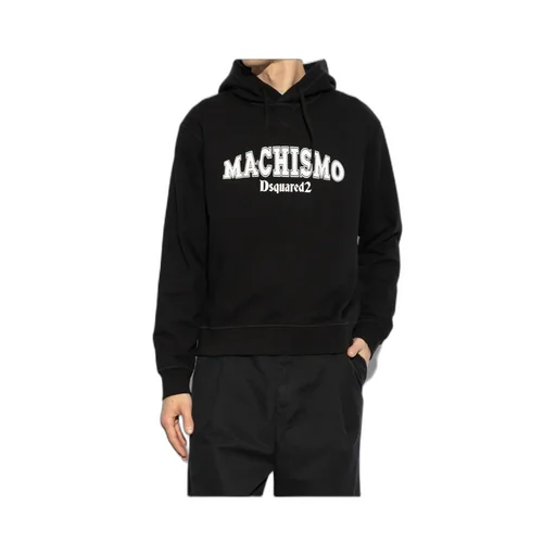 Dsquared2 Logo Printed Drop Shoulder Hoodie