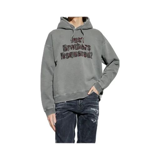 Dsquared2 Logo Printed Drawstring Hoodie
