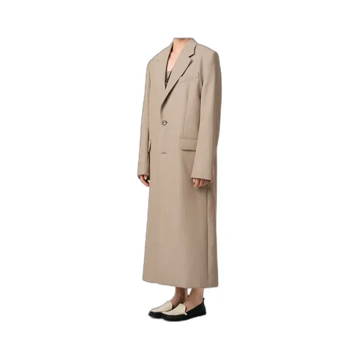 Ami Paris Back Slit Long Coat