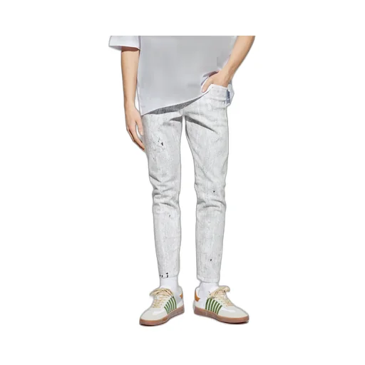Dsquared2 Crinkled Slim Skater Jeans