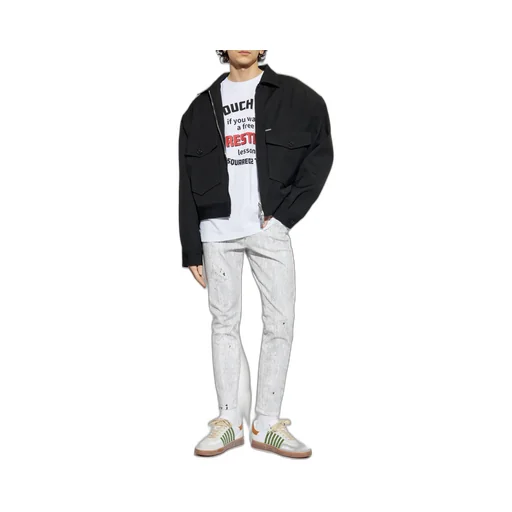 Dsquared2 Crinkled Slim Skater Jeans