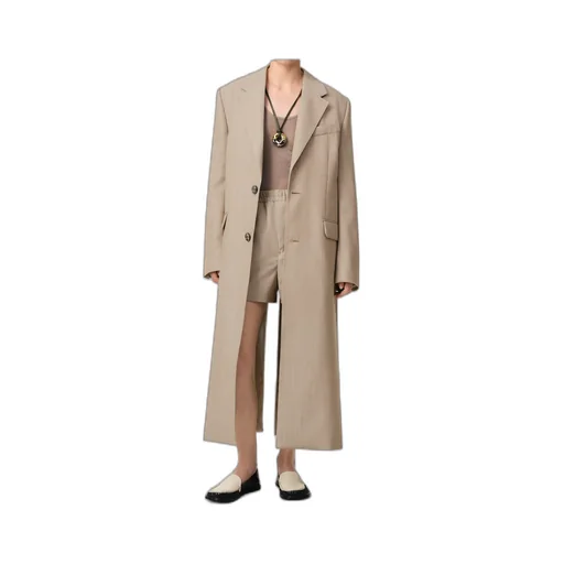 Ami Paris Back Slit Long Coat