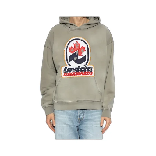 Dsquared2 Logo Patch Hoodie