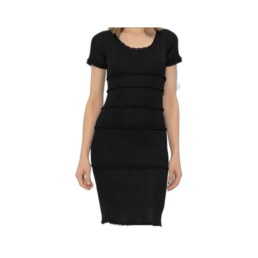 Dsquared2 Short-Sleeved Midi Ribbed Dress