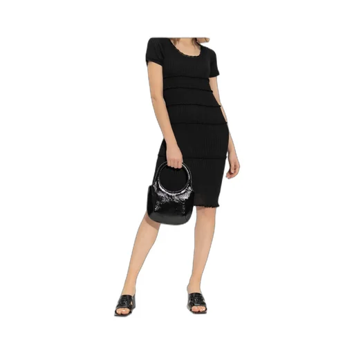 Dsquared2 Short-Sleeved Midi Ribbed Dress