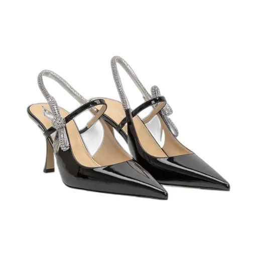 Mach & Mach Embellished Pointed Toe Pumps
