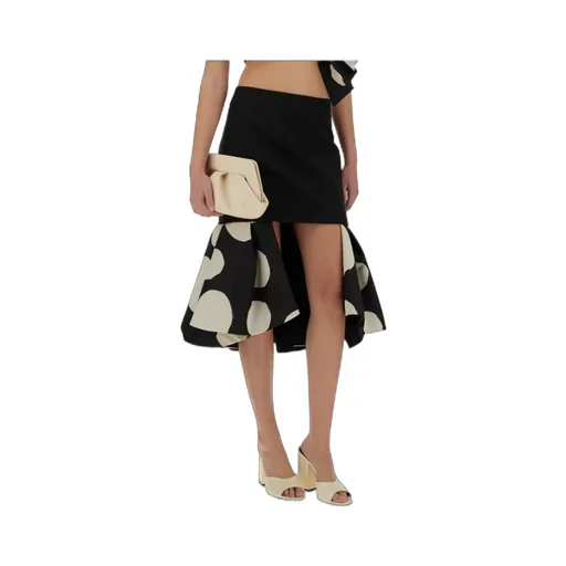 Nina Ricci Double Ruffles Midi Skirt