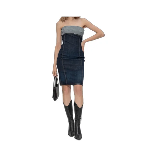 Dsquared2 Slim Fit Sleeveless Mini Denim Dress