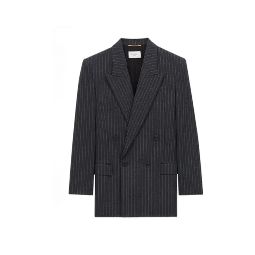Jacket In Striped Wool Flannel