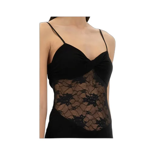 Nina Ricci Mermaid Dress With Lace Panels