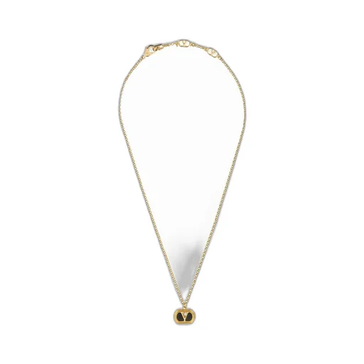 Valentino	Vlogo Plaque Necklace