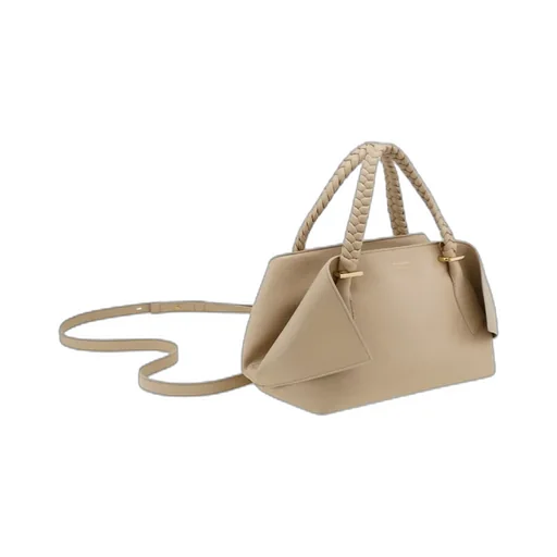 Ferragamo Logo Printed Braided Handle Tote Bag