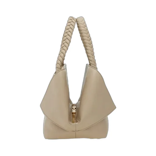 Ferragamo Logo Printed Braided Handle Tote Bag