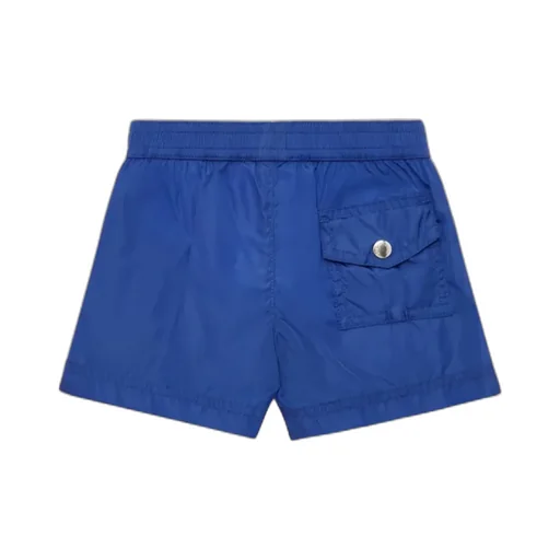 Tricolor-Trimmed Swim Shorts