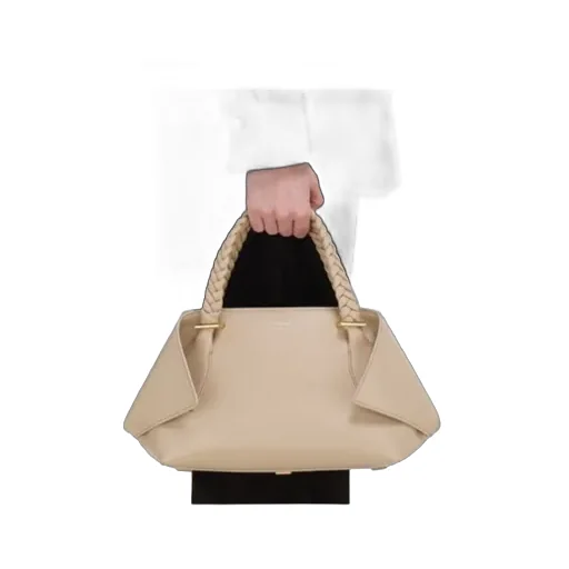 Ferragamo Logo Printed Braided Handle Tote Bag