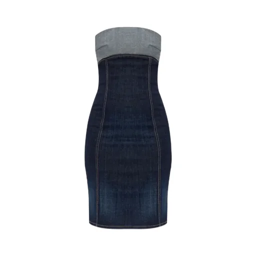 Dsquared2 Slim Fit Sleeveless Mini Denim Dress