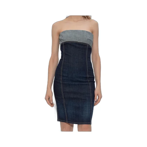 Dsquared2 Slim Fit Sleeveless Mini Denim Dress