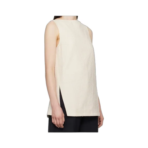 Boat-Neck Sleeveless Top