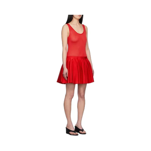 Knitted Godet Mini Dress