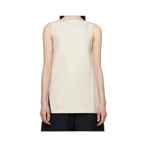 Boat-Neck Sleeveless Top