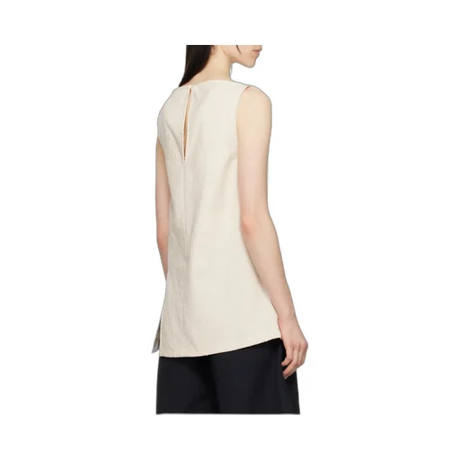 Boat-Neck Sleeveless Top