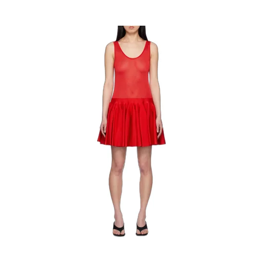 Knitted Godet Mini Dress