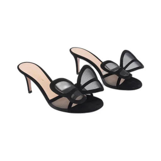 Gianvito Rossi Bow Accent Sandals