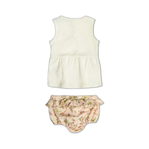 Moncler Enfant Logo Patch Dress And Romper Set