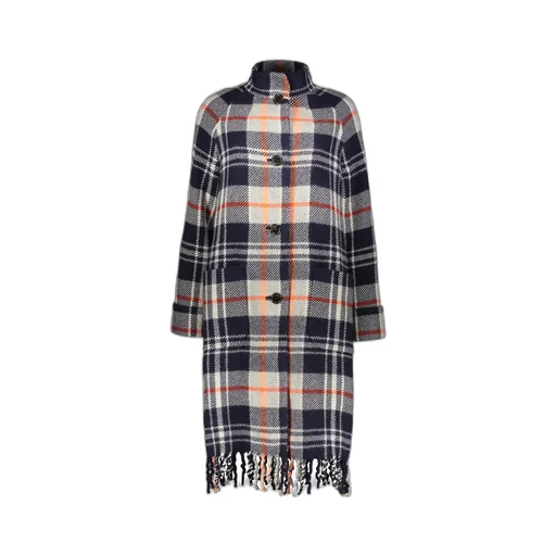 Checked Wool Coat