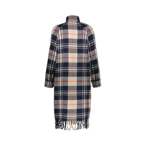 Checked Wool Coat