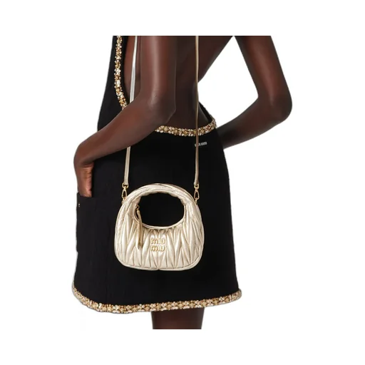 Wander Matelassé Nappa Leather Hobo Mini-Bag