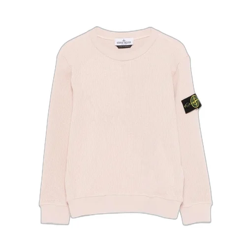 Stone Island Junior Crewneck Sweatshirt With Logo
