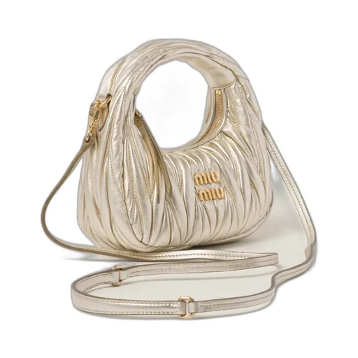 Wander Matelassé Nappa Leather Hobo Mini-Bag