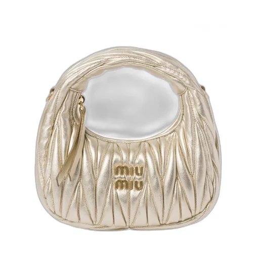Wander Matelassé Nappa Leather Hobo Mini-Bag