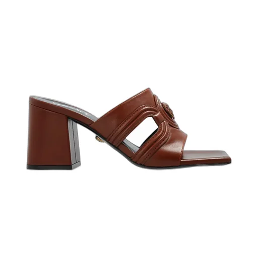 Versace Heeled Slip-On Sandals