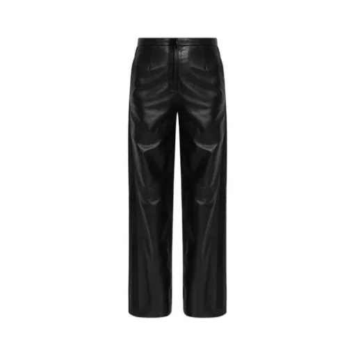Straight Leather Pants
