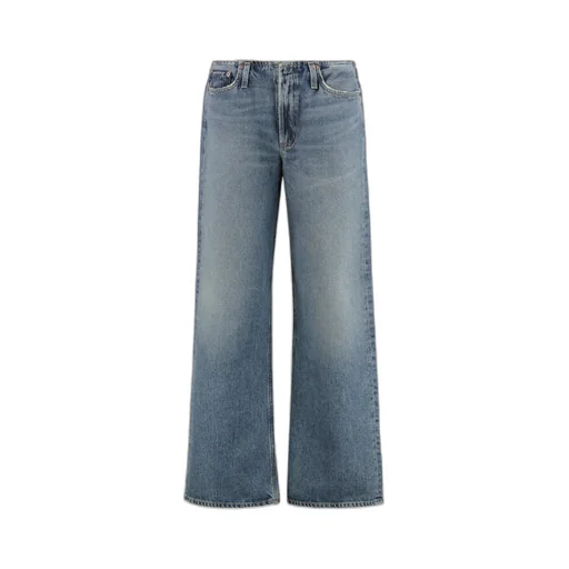 Denim Trousers With Belt Loops