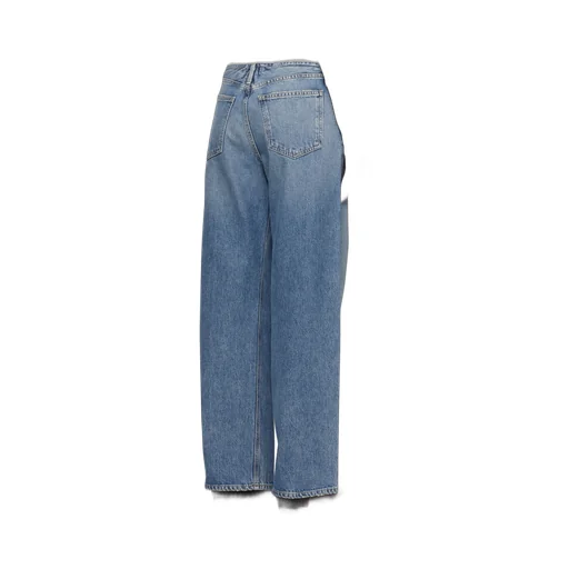 Denim Trousers With Belt Loops