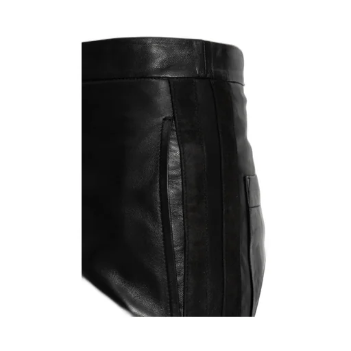 Straight Leather Pants