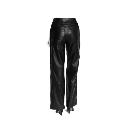 Straight Leather Pants