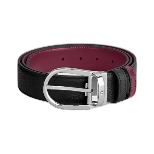 Montblanc Buckle Detailed Reversible Belt