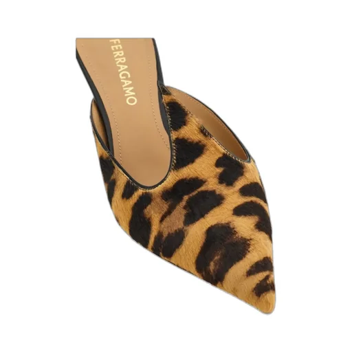 Ferragamo Dorye Pointed-Toe Mules