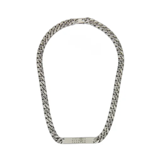 Mm6 Maison Margiela Logo-Debossed Chain-Linked Necklace