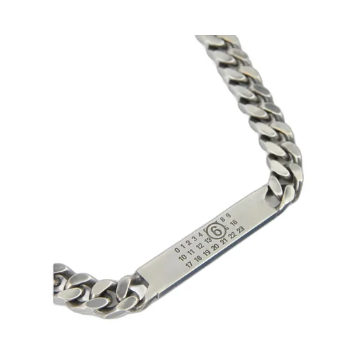 Mm6 Maison Margiela Logo-Debossed Chain-Linked Necklace