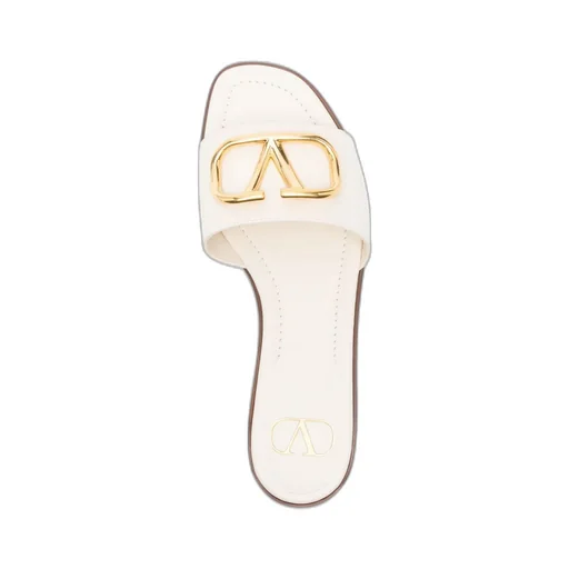 Valentino Vlogo Signature Open Toe Slip-On Sandals