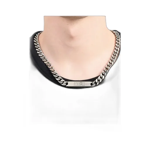 Mm6 Maison Margiela Logo-Debossed Chain-Linked Necklace