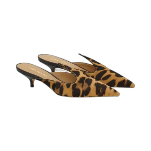 Ferragamo Dorye Pointed-Toe Mules