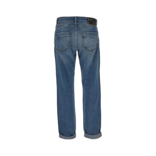 Sportmax Logo Patch Turn-Up Hem Jeans