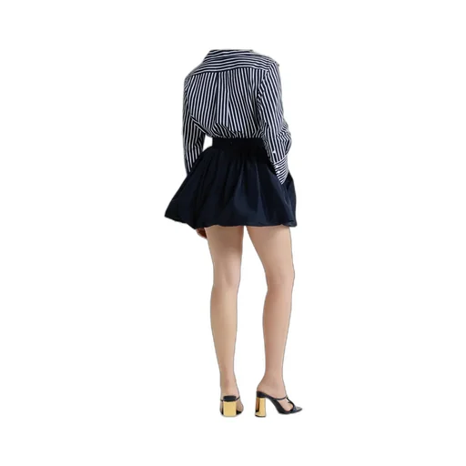 Patou Striped Button-Up Blouse