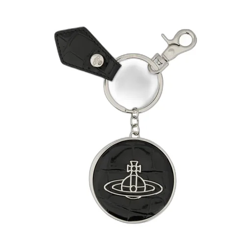 Vivienne Westwood Logo Patch Embossed Keyring